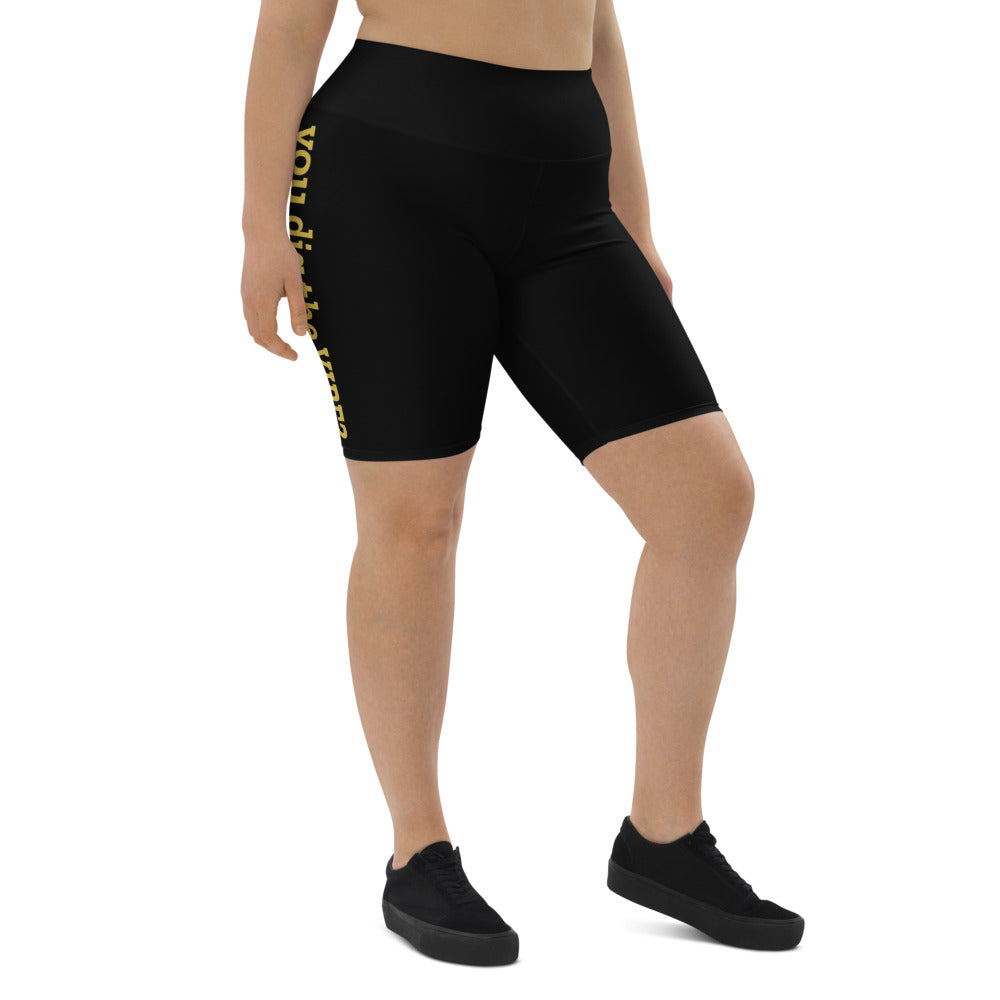 Over the best sale knee biker shorts