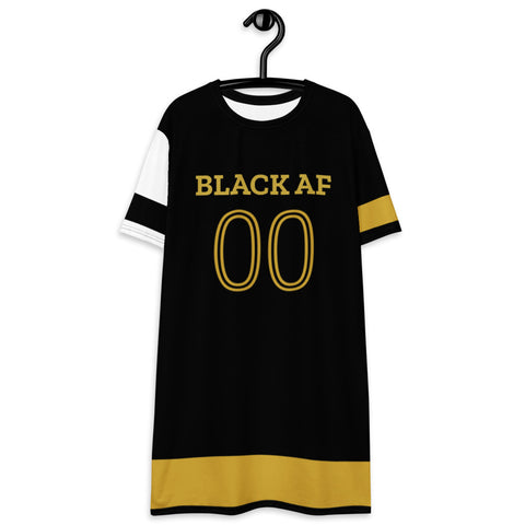 Black AF Jersey Dress (Gold Label) | Vision for Investing in Black  Excellence